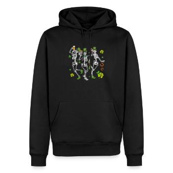 Bonne Saint-Patrick Saint Patrick Irlande Irlandais - Sweat à capuche Premium bio Homme - noir - Devant - Nico (187cm)