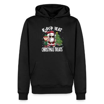 K Pop Beat Weihnachtsleckereien, K Pop Teens Weihnachten - Männer Premium Bio Hoodie - Schwarz - Vorne - Nico (187cm)