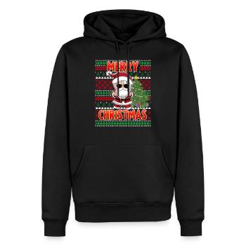 Cool K Pop Weihnachtsmann Xmas K Pop - Männer Premium Bio Hoodie - Schwarz - Vorne - Nico (187cm)