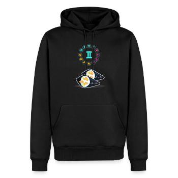 Sushi japonais Drôle Gémeaux Zodiaque Sushi Lover Jeu de mots - Sweat à capuche Premium bio Homme - noir - Devant - Nico (187cm)