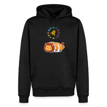 Sushi japonais Drôle Leo Zodiac Sushi amateur de jeux de mots - Sweat à capuche Premium bio Homme - noir - Devant - Nico (187cm)