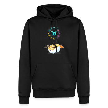 Japanisches Sushi Funny Taurus Zodiac Sushi Lover Wortspiel - Männer Premium Bio Hoodie - Schwarz - Vorne - Nico (187cm)