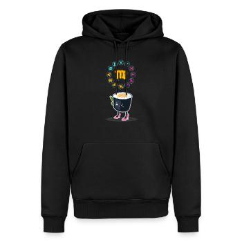 Sushi japonais Drôle Vierge Zodiac Sushi Lover Jeu de mots - Sweat à capuche Premium bio Homme - noir - Devant - Nico (187cm)