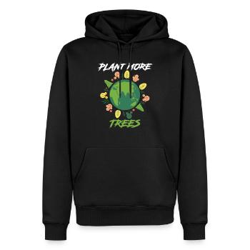 Tag der Erde Earthday Umweltschutz Umwelt Natur - Männer Premium Bio Hoodie - Schwarz - Vorne - Nico (187cm)