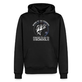 Fischer Fischen Angeln Angel Angler Fische Fisch - Männer Premium Bio Hoodie - Schwarz - Vorne - Nico (187cm)