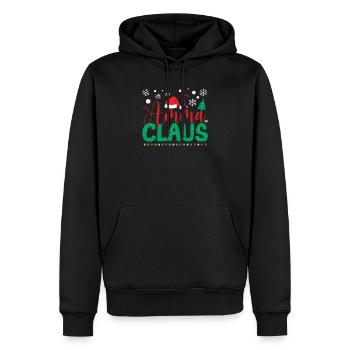 Chapeau de Père Noël Drôle De Grand-mère Pyjama de Noël - Sweat à capuche Premium bio Homme - noir - Devant - Nico (187cm)