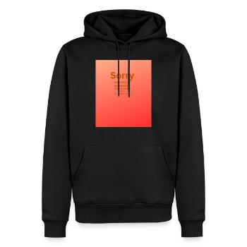 Lustiger Spruch - Männer Premium Bio Hoodie - Schwarz - Vorne - Nico (187cm)