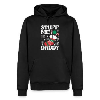Stuff Me Daddy Naughty Weihnachten Witze Stocking - Männer Premium Bio Hoodie - Schwarz - Vorne - Nico (187cm)