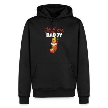 Freche Weihnachtswitze Stocking Dirty Xmas Stuff - Männer Premium Bio Hoodie - Schwarz - Vorne - Nico (187cm)