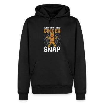 Mach nicht diesen Lebkuchenmann-Plätzchen-Ginga - Männer Premium Bio Hoodie - Schwarz - Vorne - Nico (187cm)
