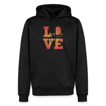Cool Fechter Liebe Herz Fechten Liebhaber Sport Humor - Männer Premium Bio Hoodie - Schwarz - Vorne - Nico (187cm)