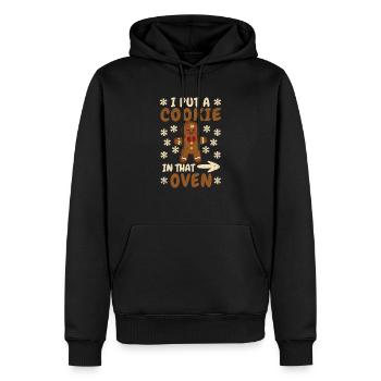 Pregnancy Announcement Baby Xmas I have a - Men’s Premium Organic Hoodie - black - Front - Nico (187cm)