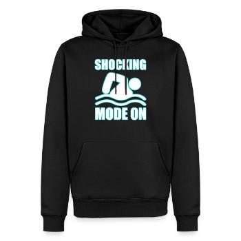 Je suis le leader de la piscine et j’adore les comprimés de chlore - Sweat à capuche Premium bio Homme - noir - Devant - Nico (187cm)