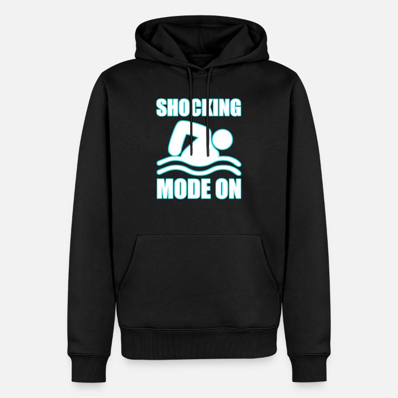 Je suis le leader de la piscine et j’adore les comprimés de chlore - Sweat à capuche Premium bio Homme - noir