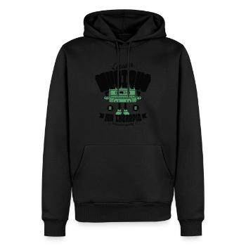 Ecouter musique ma thérapie - Sweat à capuche Premium bio Homme - noir - Devant - Nico (187cm)