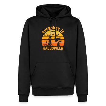 everyday is halloween tshirt - Men’s Premium Organic Hoodie - black - Front - Nico (187cm)