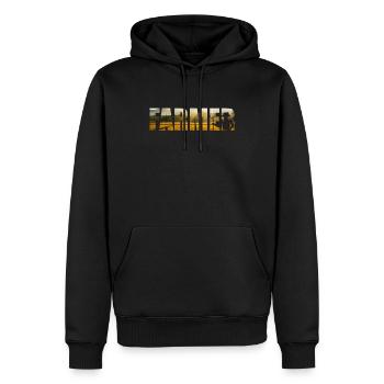 Farming Farmer Vintage Farmer - Männer Premium Bio Hoodie - Schwarz - Vorne - Nico (187cm)