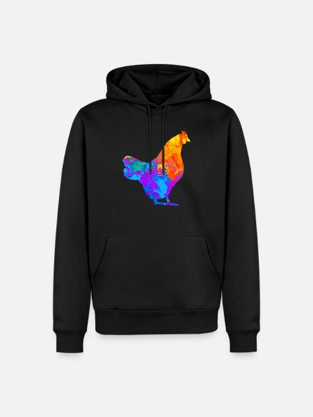 Huhn Hühner Hühnerhalter Hühnerzüchter - Männer Premium Bio Hoodie - Schwarz