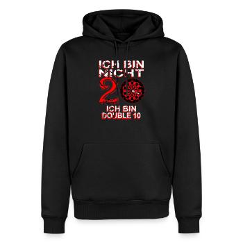 Dart Dartscheibe Dartspieler Bullseye Wurf Design - Männer Premium Bio Hoodie - Schwarz - Vorne - Nico (187cm)