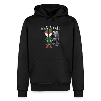 Elf Hig Gas Preise Humor - Was zum Teufel - Männer Premium Bio Hoodie - Schwarz - Vorne - Nico (187cm)