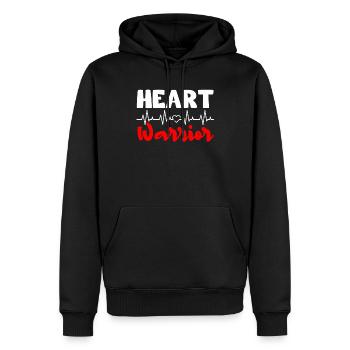 Cadeau de chirurgie à cœur ouvert - Sweat à capuche Premium bio Homme - noir - Devant - Nico (187cm)