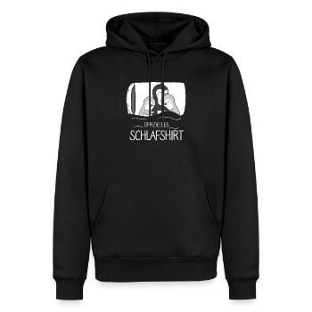 Offizielles Schlafshirt Pinguin - Männer Premium Bio Hoodie - Schwarz - Vorne - Nico (187cm)