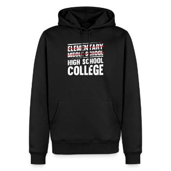 Middle School Graduation Junior High Graduation - Männer Premium Bio Hoodie - Schwarz - Vorne - Nico (187cm)