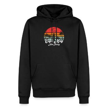 Vintage Cape Mai New Jersey Surfen Retro Surf - Männer Premium Bio Hoodie - Schwarz - Vorne - Nico (187cm)