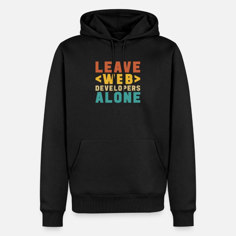 Web Entwickler Webdeveloper Web-Entwickler - Männer Premium Bio Hoodie - Schwarz