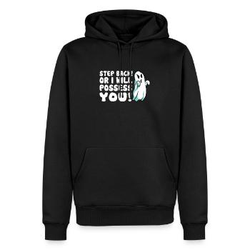 Halloween Funny Ghost - Men’s Premium Organic Hoodie - black - Front - Nico (187cm)