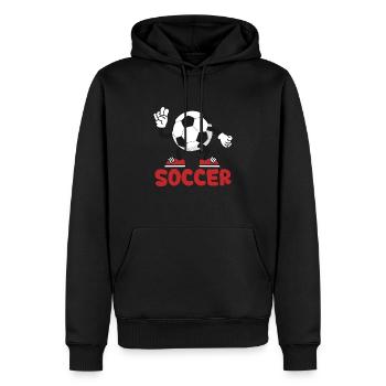 Fußball Fußballer Fan WM - Männer Premium Bio Hoodie - Schwarz - Vorne - Nico (187cm)