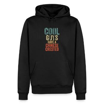 Les Cool Guys ont une crête chinoise - Sweat à capuche Premium bio Homme - noir - Devant - Nico (187cm)