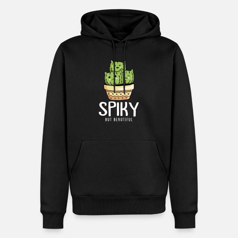 Cactus Jardin Cactus - Sweat à capuche Premium bio Homme - noir