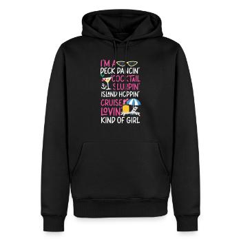 Cruise Ship Vacation Girl I'm A - Men’s Premium Organic Hoodie - black - Front - Nico (187cm)