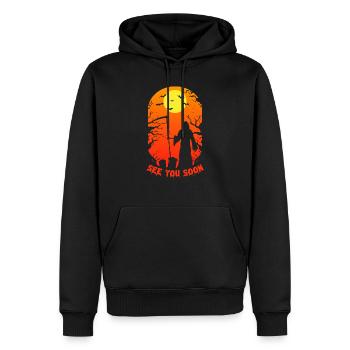 Faucheuse See You Sense Angel of Death Hallowee - Sweat à capuche Premium bio Homme - noir - Devant - Nico (187cm)