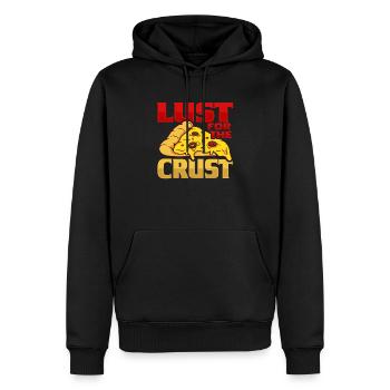 Fancy the crust pizza pizza baker - Men’s Premium Organic Hoodie - black - Front - Nico (187cm)