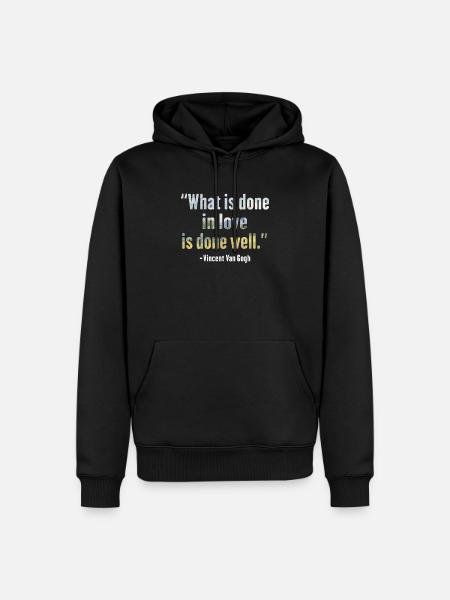 Van Gogh Design - Men’s Premium Organic Hoodie - black