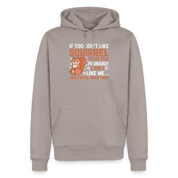 Squirrel Lover Squirrel Owner - Squirrel Lover - Männer Premium Bio Hoodie - Taupe - Vorne - Nico (187cm)