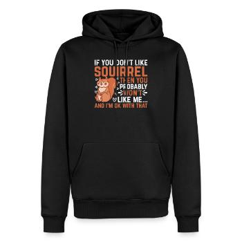 Squirrel Lover Squirrel Owner - Squirrel Lover - Männer Premium Bio Hoodie - Schwarz - Vorne - Nico (187cm)