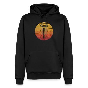 Matériel de ski Amateurs de ski Amateurs de sports d’hiver - Sweat à capuche Premium bio Homme - noir - Devant - Nico (187cm)
