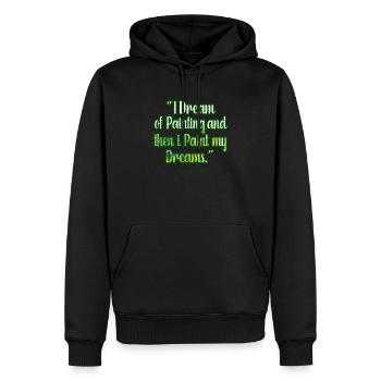 Positive Art Quote by Van Gogh Design - Men’s Premium Organic Hoodie - black - Front - Nico (187cm)