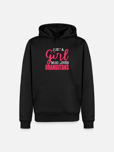 Orangutan - Men’s Premium Organic Hoodie - black