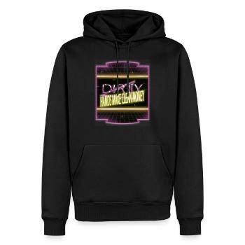 baseballhoodie motocycle baseballtshirt - Männer Premium Bio Hoodie - Schwarz - Vorne - Nico (187cm)