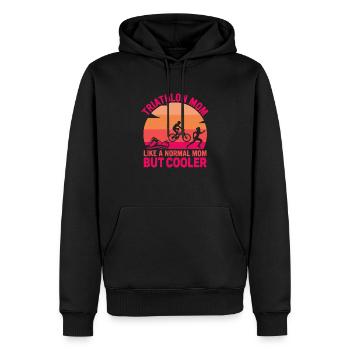 Triathlon Mom Like A Normal Mom But Cool Triathl - Men’s Premium Organic Hoodie - black - Front - Nico (187cm)