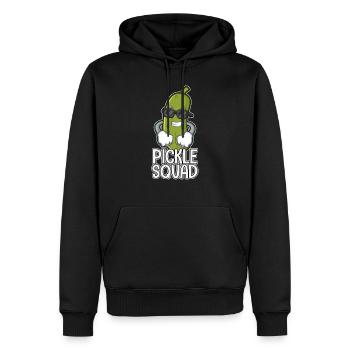 Dill Pickle Squad Pickles Food Team Pickles Love - Sweat à capuche Premium bio Homme - noir - Devant - Nico (187cm)