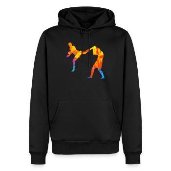 Thai Boxen Kickboxen MMA Kampfsport Geschenk - Männer Premium Bio Hoodie - Schwarz - Vorne - Nico (187cm)