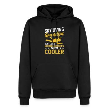Fallschirmspringen Opa Fallschirmspringer - Männer Premium Bio Hoodie - Schwarz - Vorne - Nico (187cm)