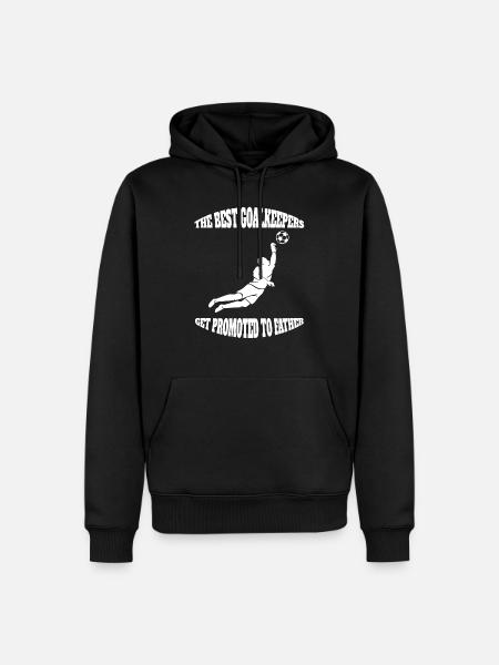 Doelman Zeggen Papa Doelman Vader Voetbal Doelman - Mannen Premium Bio hoodie - zwart