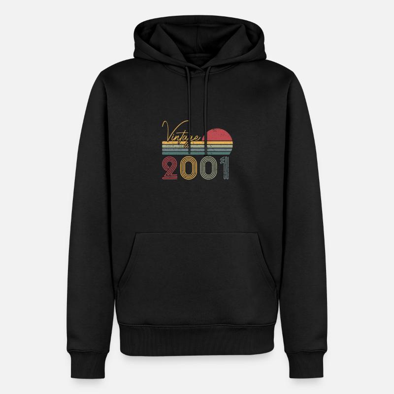 2001 Limited Edition - Männer Premium Bio Hoodie - Schwarz