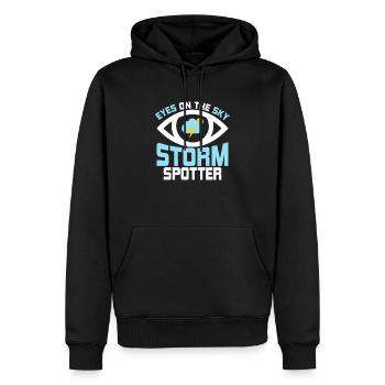 Eyes On The Sky - Storm Spotter Meteorologist Sto - Männer Premium Bio Hoodie - Schwarz - Vorne - Nico (187cm)